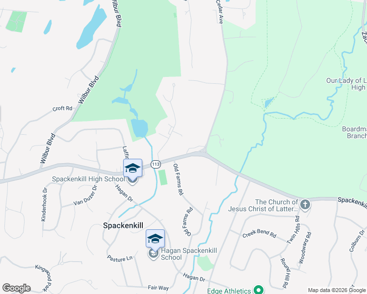 map of restaurants, bars, coffee shops, grocery stores, and more near 3 Old Spackenkill Road in Poughkeepsie