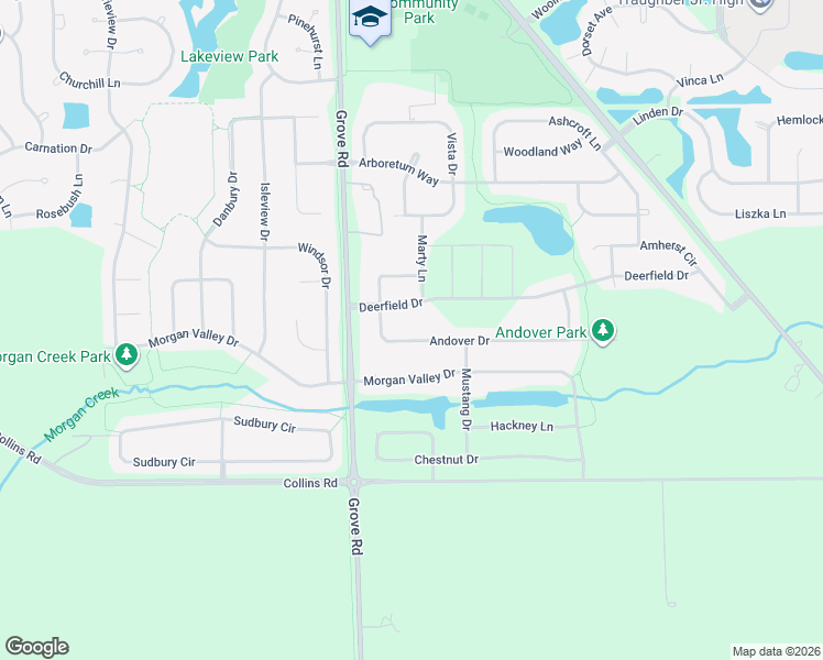 map of restaurants, bars, coffee shops, grocery stores, and more near 382 Andover Drive in Oswego