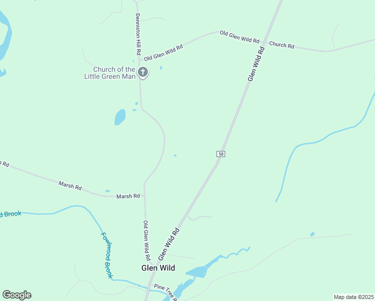 map of restaurants, bars, coffee shops, grocery stores, and more near 213 Old Glen Wild Road in Glen Wild