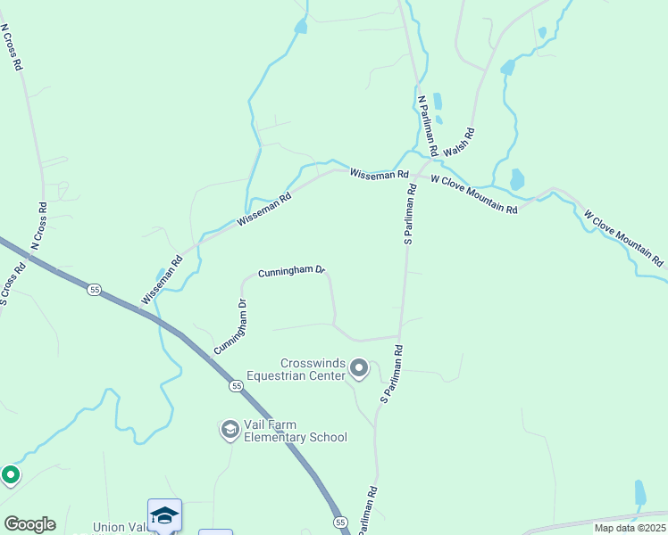 map of restaurants, bars, coffee shops, grocery stores, and more near 36 Cunningham Drive in Lagrangeville
