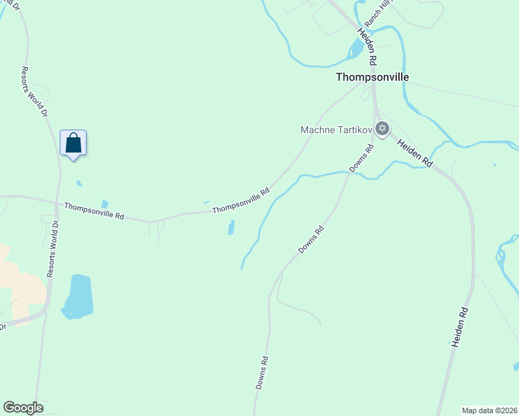 map of restaurants, bars, coffee shops, grocery stores, and more near 442 Thompsonville Road in Monticello