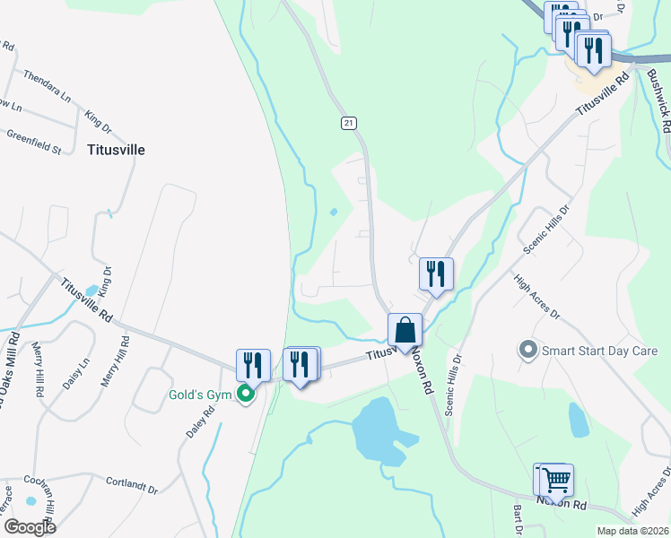 map of restaurants, bars, coffee shops, grocery stores, and more near 2 Park Court in Poughkeepsie