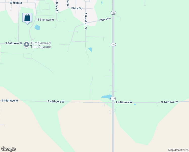 map of restaurants, bars, coffee shops, grocery stores, and more near 10144 South 44th Avenue West in Colfax
