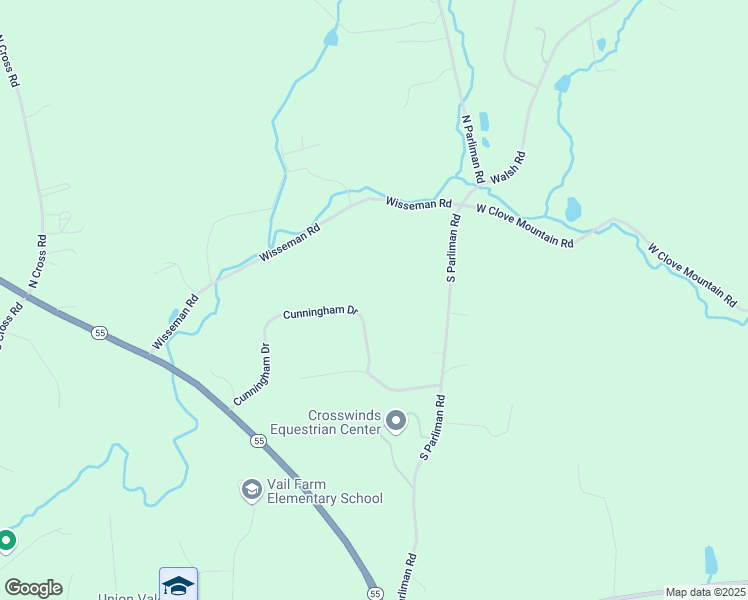 map of restaurants, bars, coffee shops, grocery stores, and more near 36 Cunningham Drive in Lagrangeville