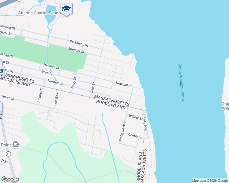 map of restaurants, bars, coffee shops, grocery stores, and more near 330 Preston Street in Fall River