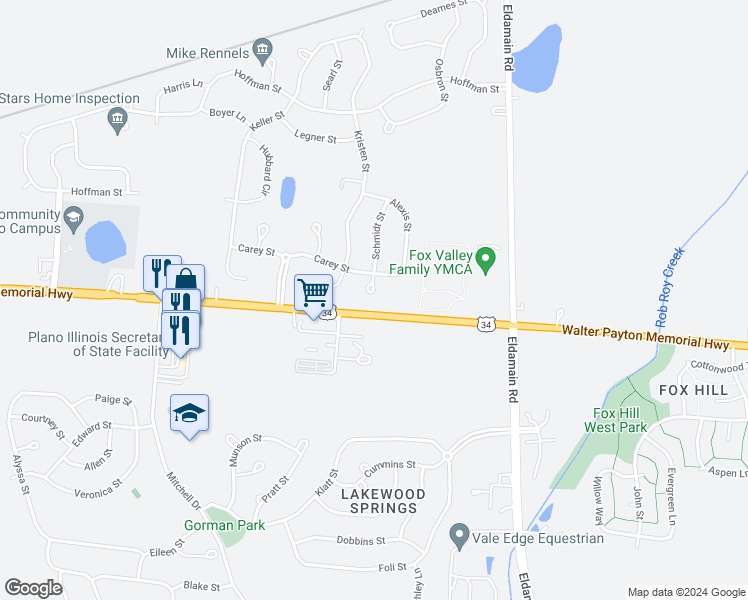 map of restaurants, bars, coffee shops, grocery stores, and more near 114 Schmidt Court in Plano