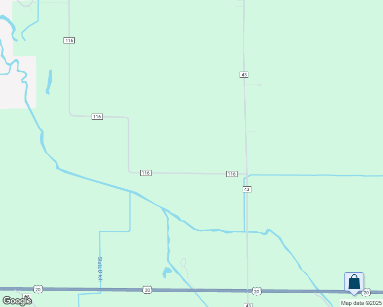 map of restaurants, bars, coffee shops, grocery stores, and more near 11245 County Road 116 in Middlebury