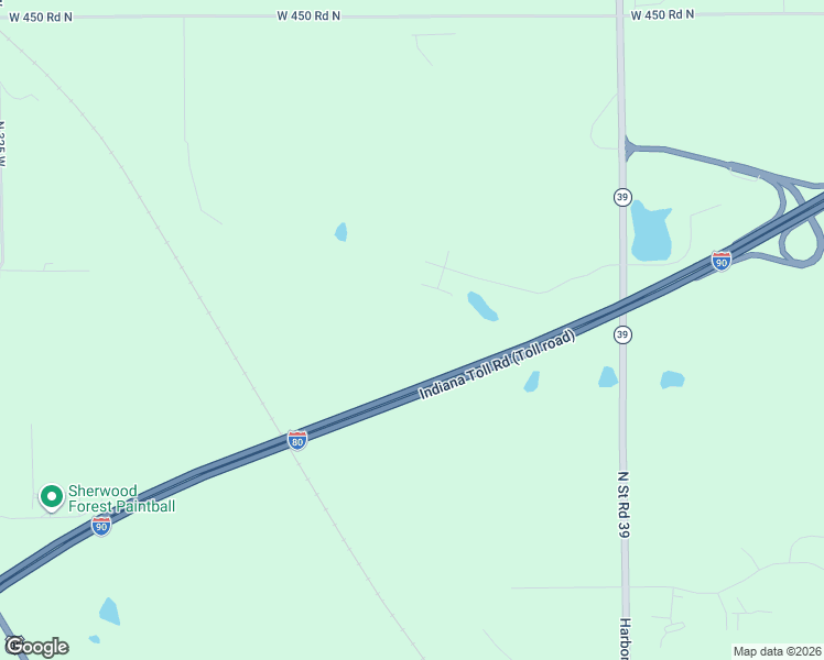 map of restaurants, bars, coffee shops, grocery stores, and more near 4004 North Rue Du Lac Court in La Porte