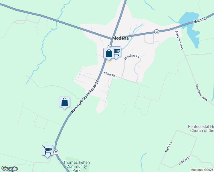 map of restaurants, bars, coffee shops, grocery stores, and more near 2 Winterford Lane in Modena