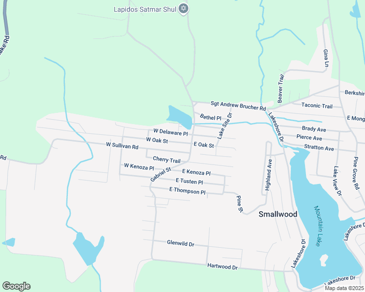map of restaurants, bars, coffee shops, grocery stores, and more near 14 West Sullivan Place in Bethel