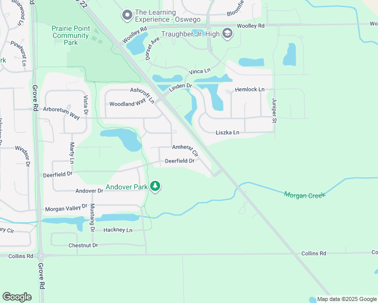 map of restaurants, bars, coffee shops, grocery stores, and more near 191 Amherst Circle in Oswego