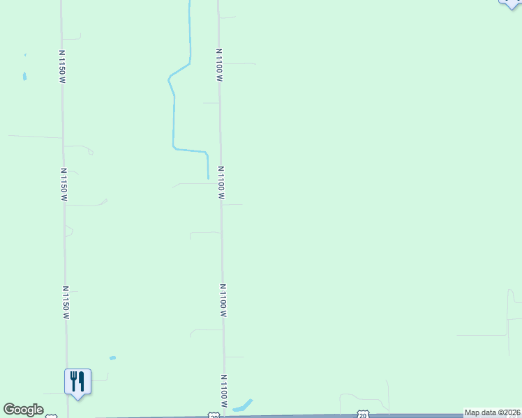 map of restaurants, bars, coffee shops, grocery stores, and more near 1685 North 1100 West in Shipshewana