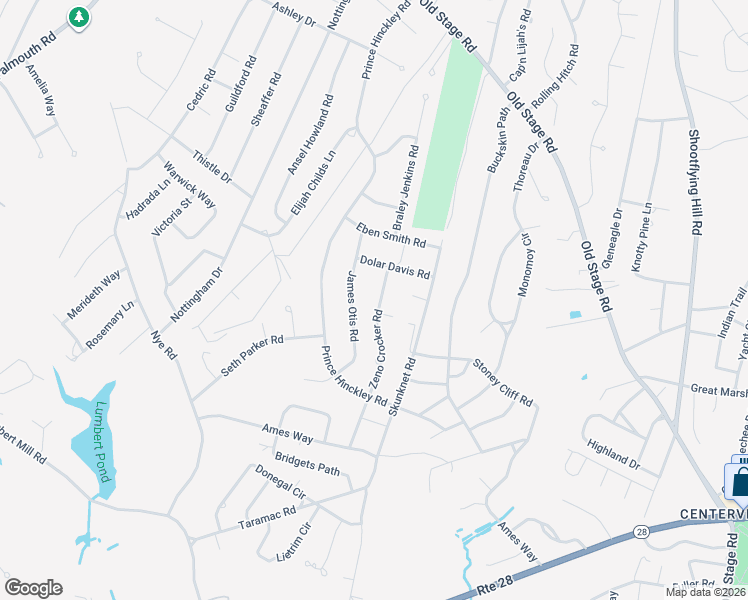 map of restaurants, bars, coffee shops, grocery stores, and more near 39 Zeno Crocker Road in Barnstable