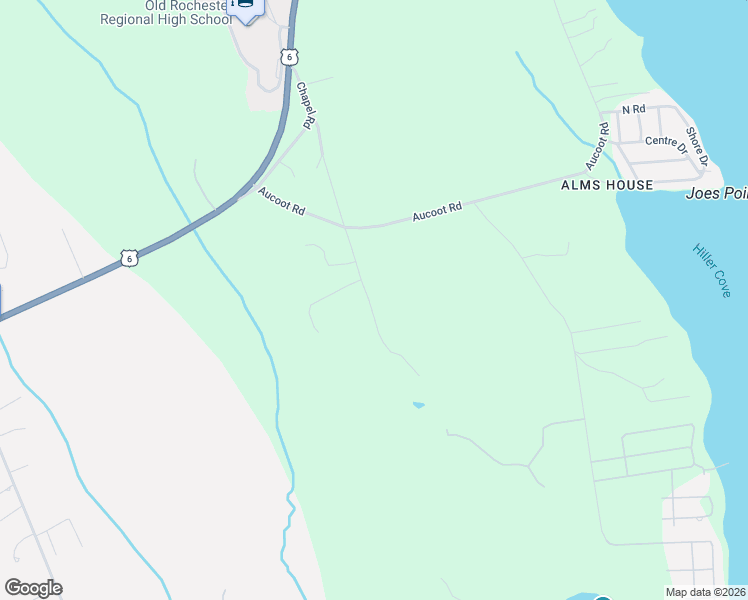 map of restaurants, bars, coffee shops, grocery stores, and more near 11 Bowman Road in Mattapoisett