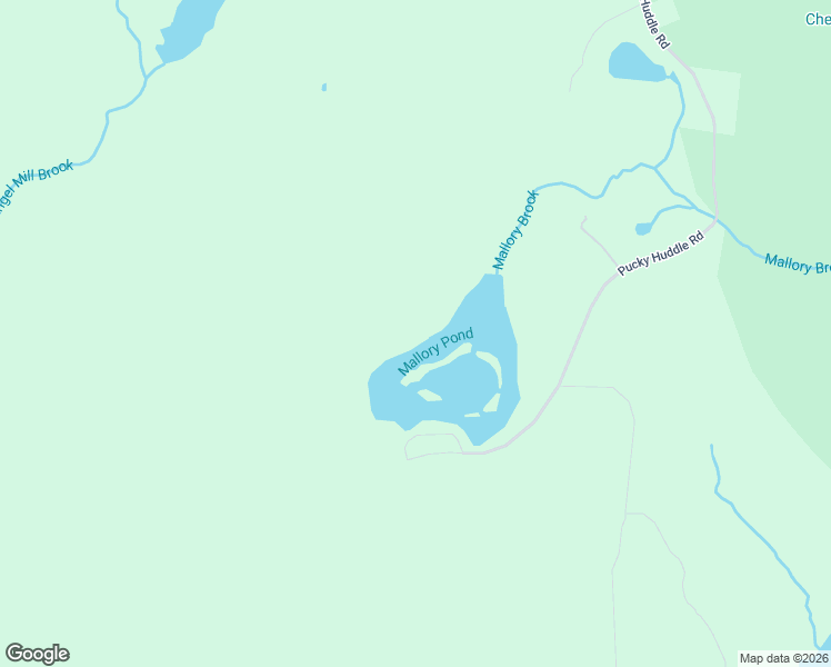 map of restaurants, bars, coffee shops, grocery stores, and more near Pucky Huddle Road in Bethel