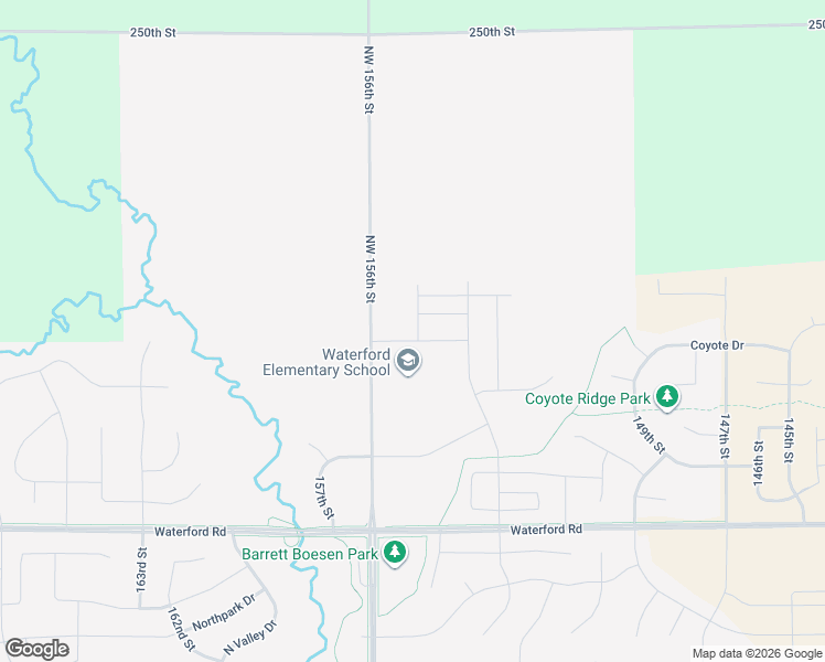 map of restaurants, bars, coffee shops, grocery stores, and more near 5717 Northwest 156th Street in Grimes