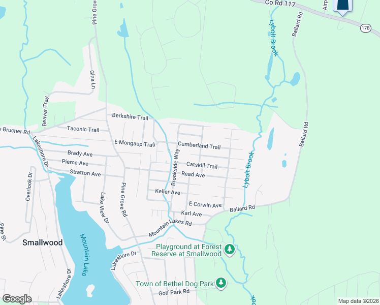 map of restaurants, bars, coffee shops, grocery stores, and more near 10 Reindeer Trail in Smallwood