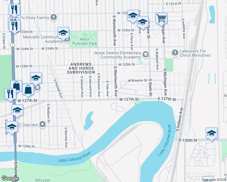 map of restaurants, bars, coffee shops, grocery stores, and more near in Chicago