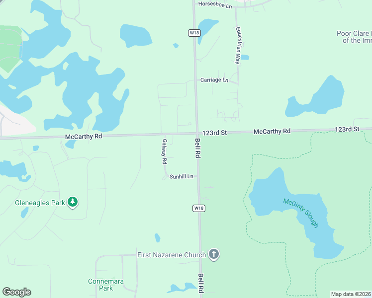 map of restaurants, bars, coffee shops, grocery stores, and more near 12300 Bell Road in Lemont