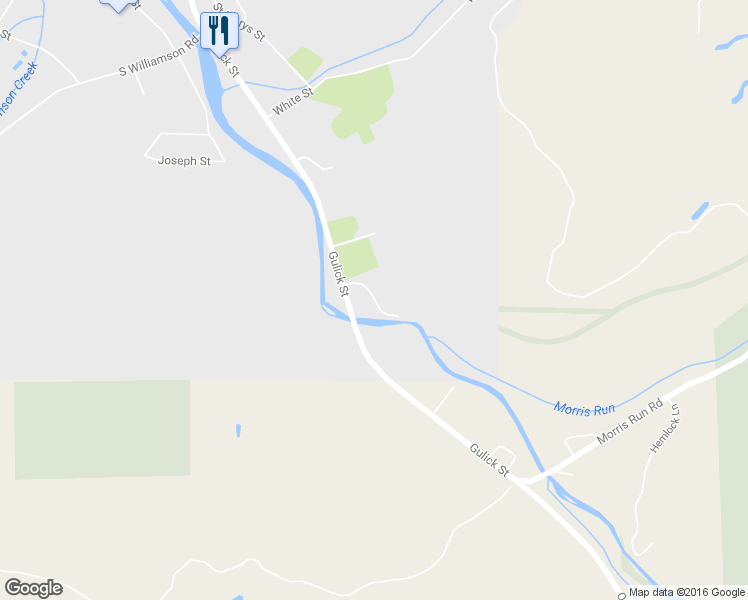 map of restaurants, bars, coffee shops, grocery stores, and more near Briarpatch Lane in Blossburg