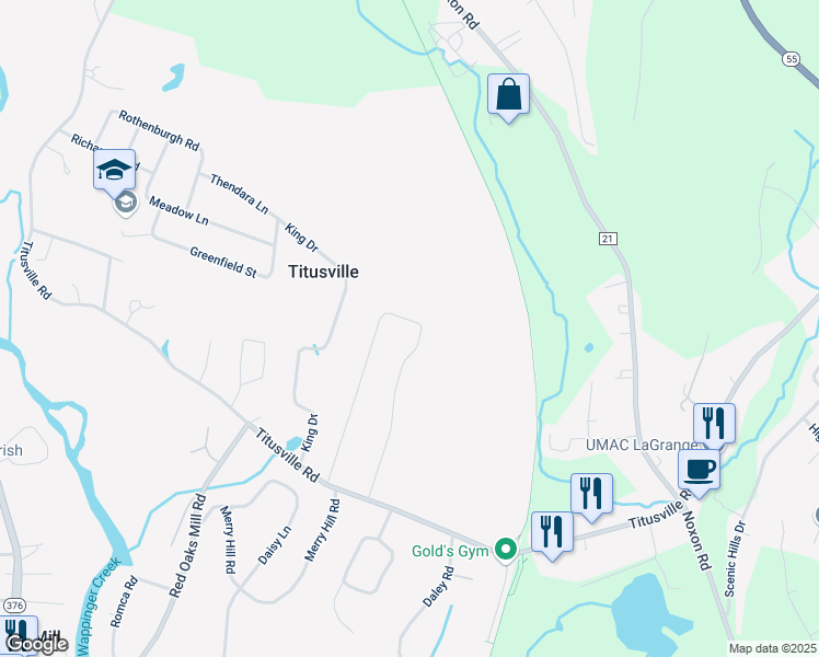map of restaurants, bars, coffee shops, grocery stores, and more near 26 Clover Hill Drive in Poughkeepsie