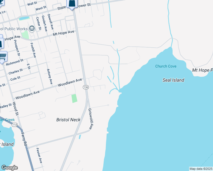 map of restaurants, bars, coffee shops, grocery stores, and more near 1 Sequoia Court in Bristol