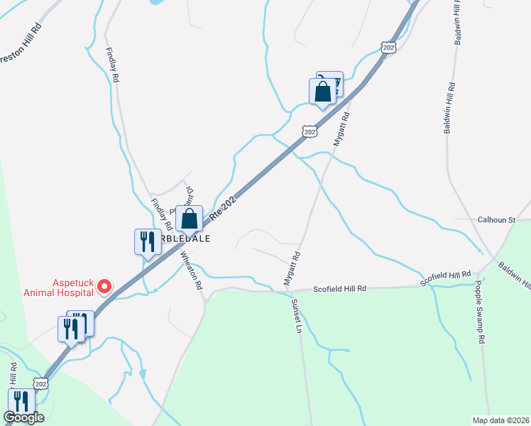map of restaurants, bars, coffee shops, grocery stores, and more near 96 Quarry Ridge Road in Washington