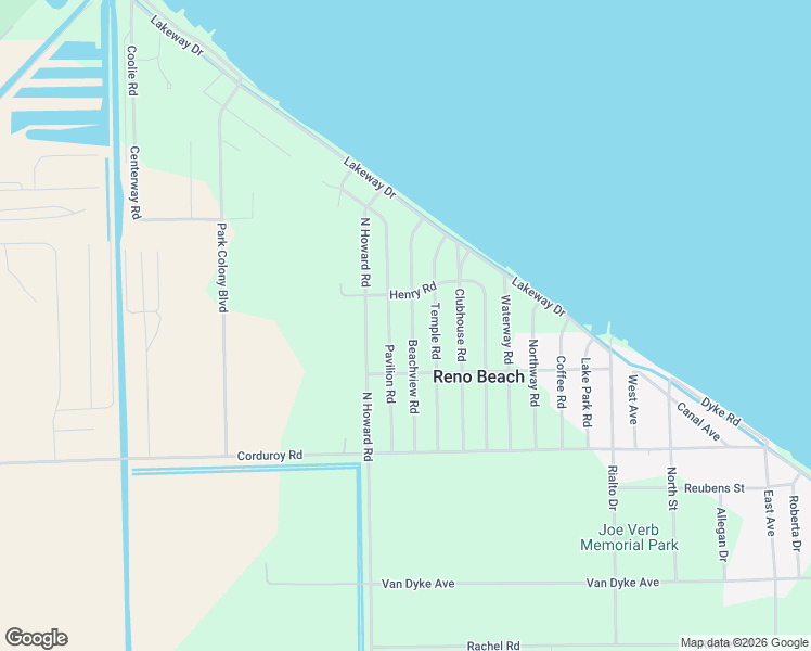 map of restaurants, bars, coffee shops, grocery stores, and more near 569 Beachview Road in Curtice
