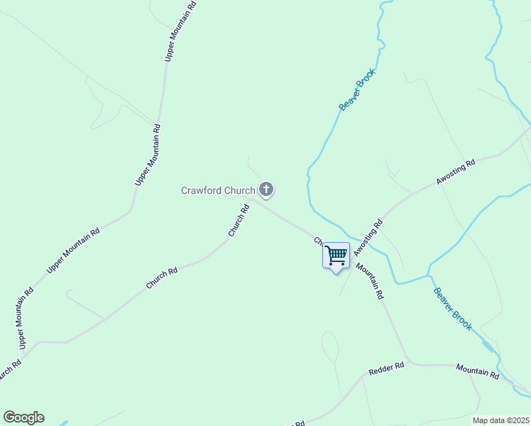 map of restaurants, bars, coffee shops, grocery stores, and more near 353 Church Road in Pine Bush