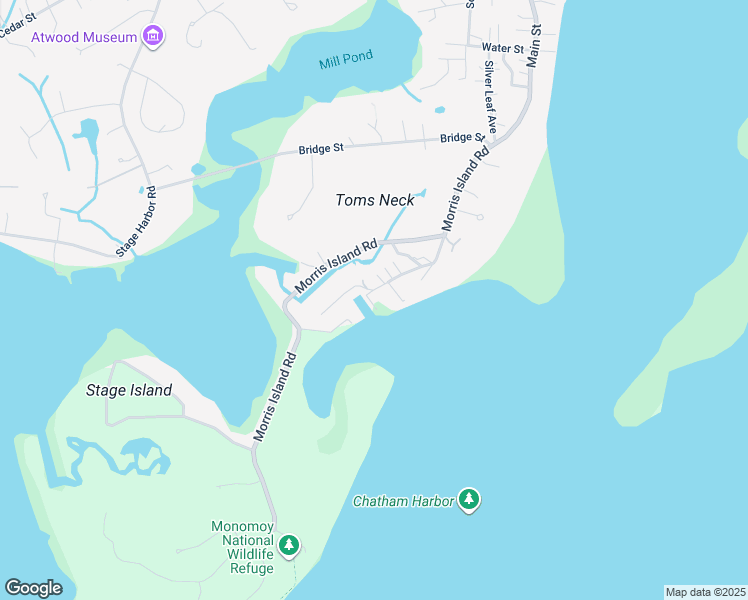 map of restaurants, bars, coffee shops, grocery stores, and more near 83 Seagull Road in Chatham
