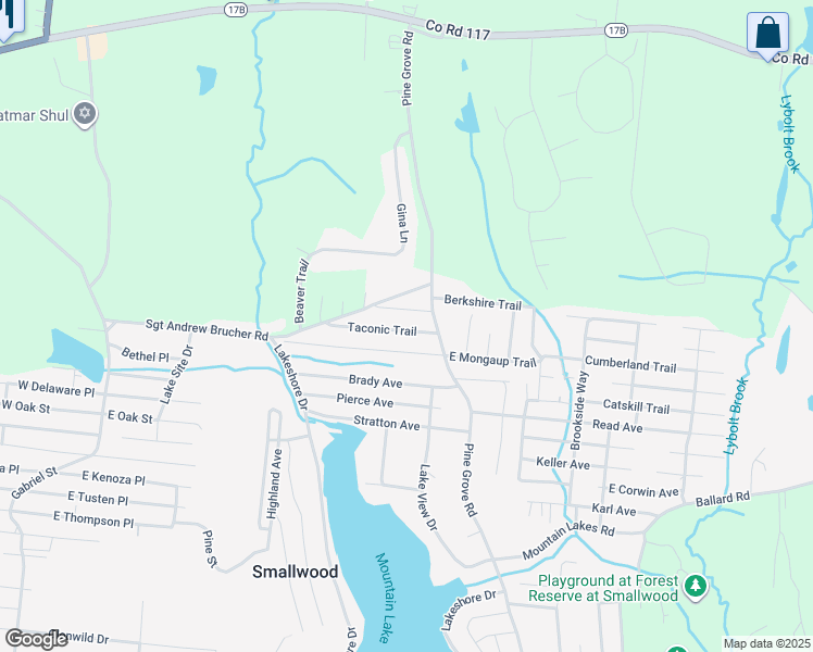 map of restaurants, bars, coffee shops, grocery stores, and more near 26 Taconic Trail in Smallwood