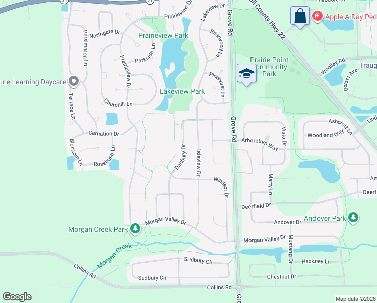 map of restaurants, bars, coffee shops, grocery stores, and more near 527 Danbury Drive in Oswego