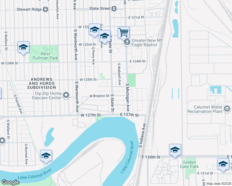 map of restaurants, bars, coffee shops, grocery stores, and more near 30 East Brayton Street in Chicago
