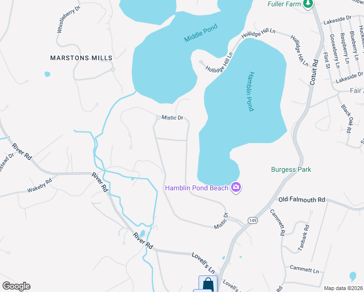 map of restaurants, bars, coffee shops, grocery stores, and more near 279 Mistic Drive in Barnstable