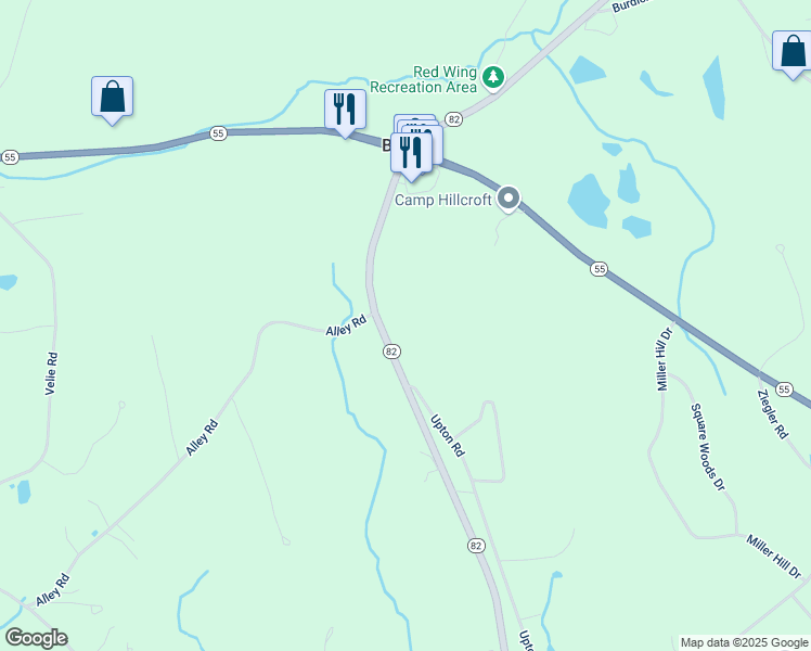 map of restaurants, bars, coffee shops, grocery stores, and more near 2202 New York 82 in Lagrangeville
