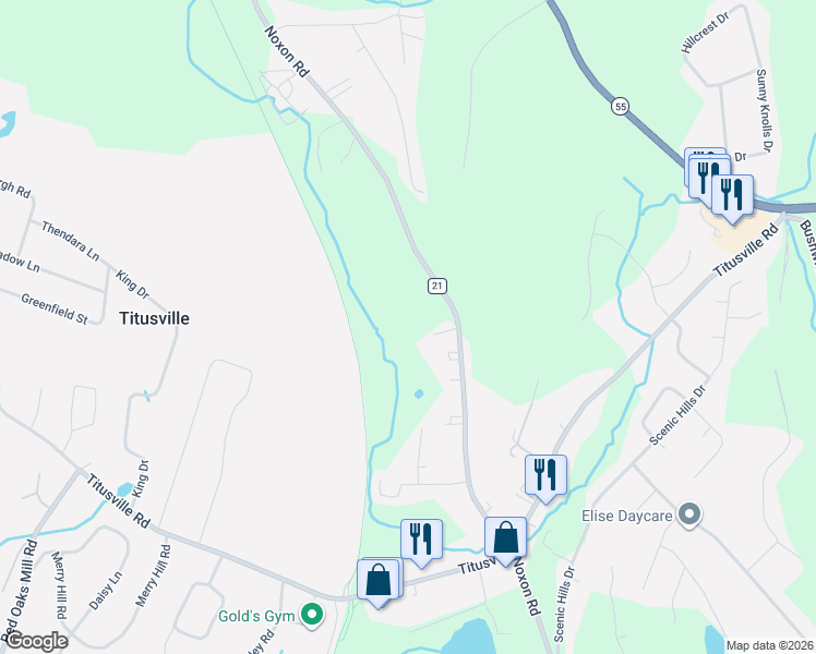 map of restaurants, bars, coffee shops, grocery stores, and more near 244 Noxon Road in Poughkeepsie