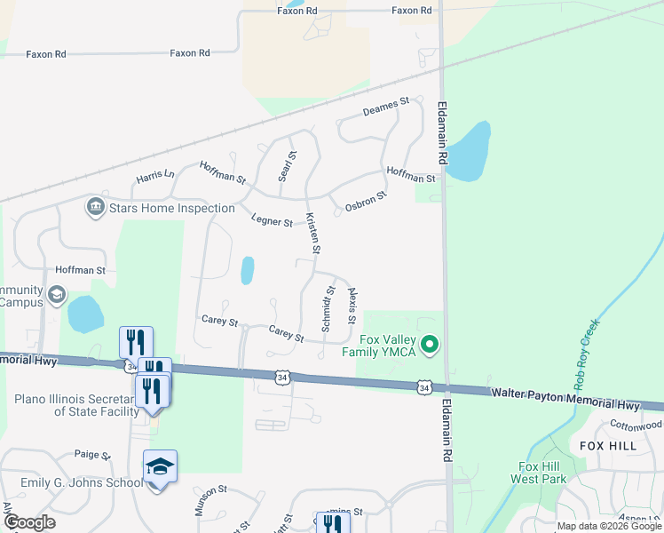 map of restaurants, bars, coffee shops, grocery stores, and more near 311 Schmidt Street in Plano