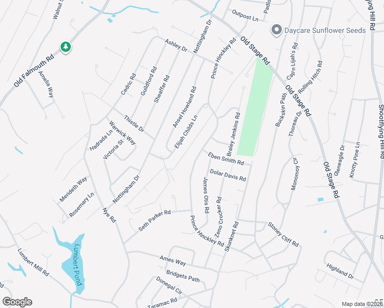 map of restaurants, bars, coffee shops, grocery stores, and more near 108 Elijah Childs Lane in Barnstable