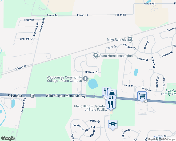 map of restaurants, bars, coffee shops, grocery stores, and more near 337 Gregory Lane in Plano