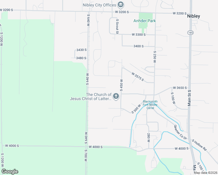 map of restaurants, bars, coffee shops, grocery stores, and more near 3650 South 640 West in Nibley
