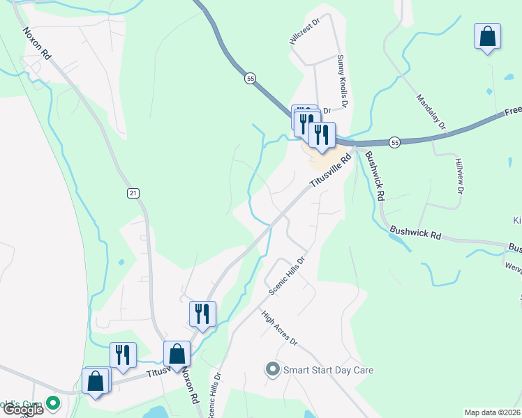 map of restaurants, bars, coffee shops, grocery stores, and more near 7 Chestnut Ridge Road in Poughkeepsie