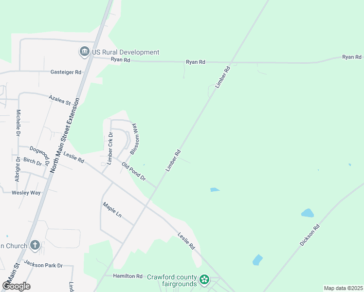 map of restaurants, bars, coffee shops, grocery stores, and more near 14284 Limber Road in Meadville