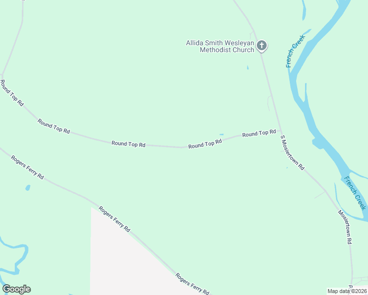 map of restaurants, bars, coffee shops, grocery stores, and more near 17210 Round Top Road in Meadville