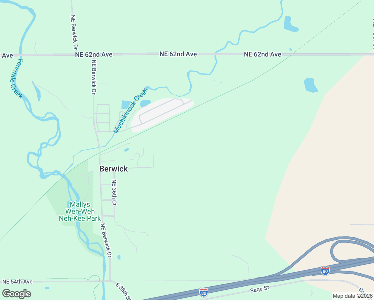 map of restaurants, bars, coffee shops, grocery stores, and more near 5868 Cottonwood Street in Berwick
