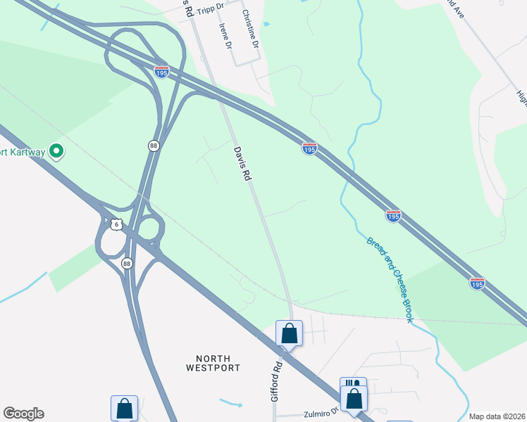 map of restaurants, bars, coffee shops, grocery stores, and more near 107 Davis Road in Westport