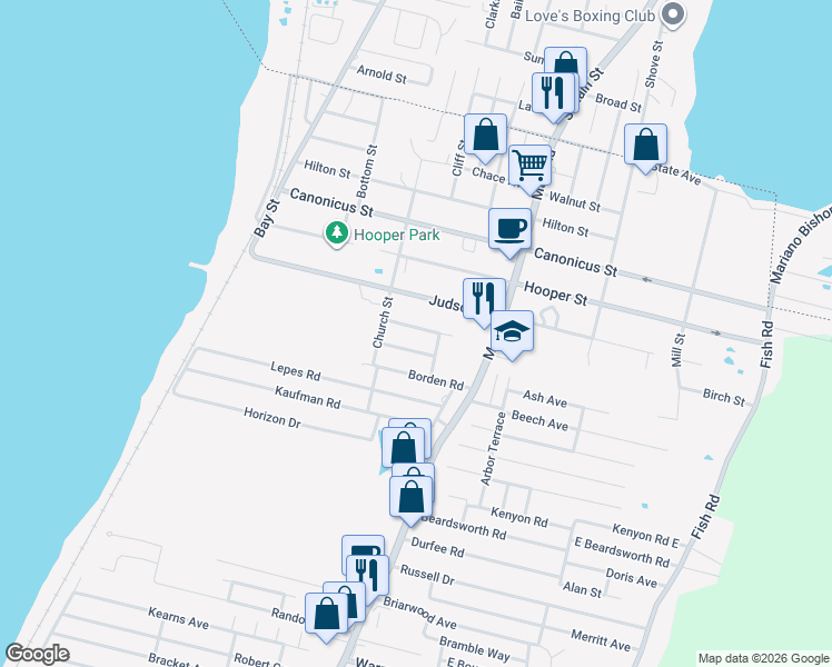 map of restaurants, bars, coffee shops, grocery stores, and more near 24 Well Meadow Way in Tiverton