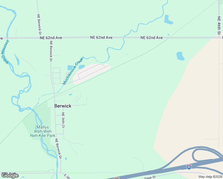 map of restaurants, bars, coffee shops, grocery stores, and more near 5868 Cottonwood Street in Berwick