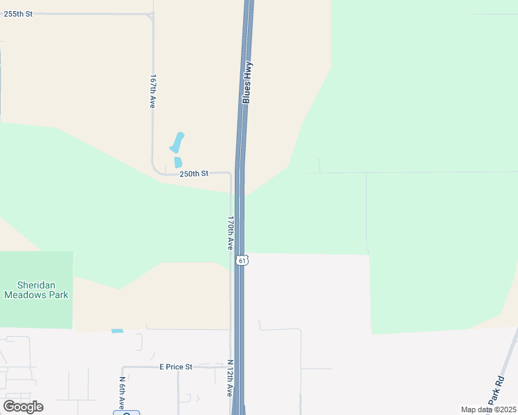 map of restaurants, bars, coffee shops, grocery stores, and more near U.S. 61 in Eldridge