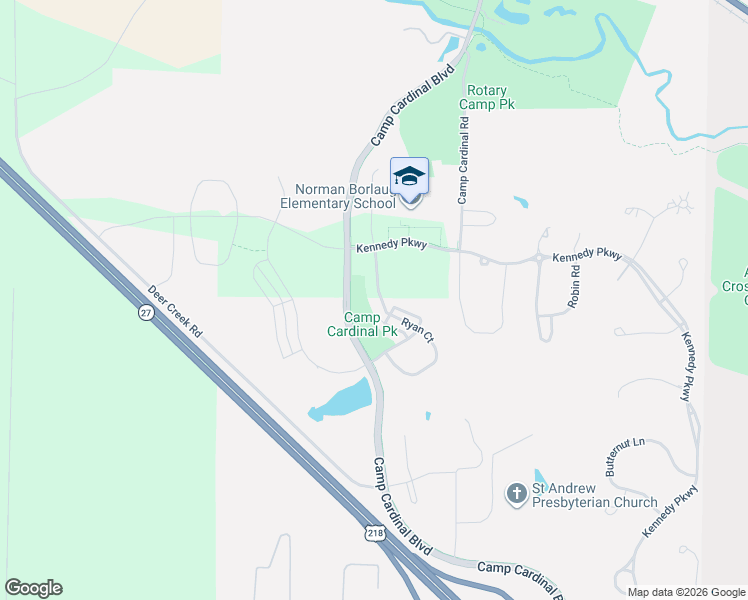 map of restaurants, bars, coffee shops, grocery stores, and more near 949 Ryan Court in Iowa City