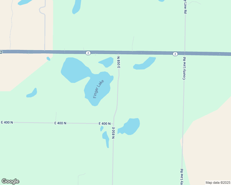 map of restaurants, bars, coffee shops, grocery stores, and more near 4192 North 850 East in New Carlisle